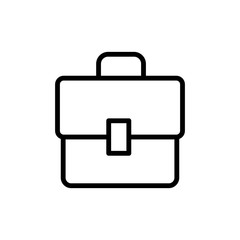 Briefcase bag icon. Simple line, outline vector elements of cabinet accessories icons for ui and ux, website or mobile application