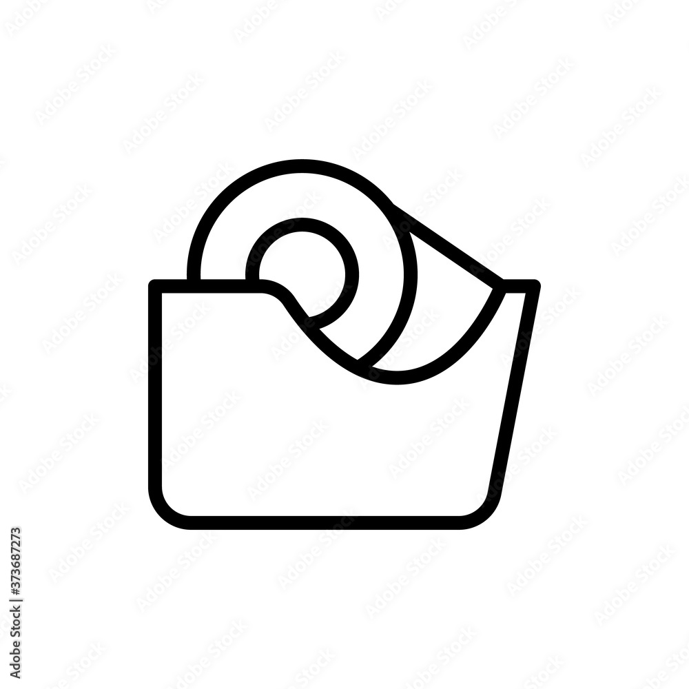 Poster adhesive tape tool icon. simple line, outline vector elements of cabinet accessories icons for ui an