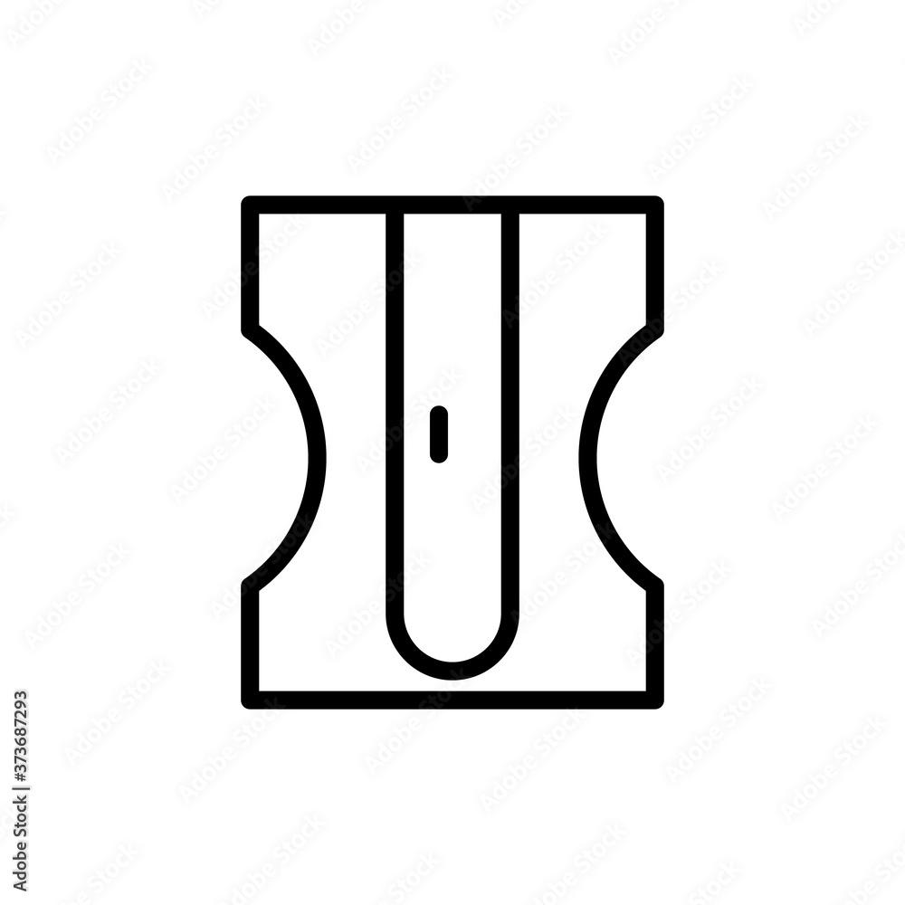 Aufkleber sharpener tool icon. simple line, outline vector elements of cabinet accessories icons for ui and ux