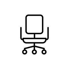 Office chair icon. Simple line, outline vector elements of cabinet accessories icons for ui and ux, website or mobile application