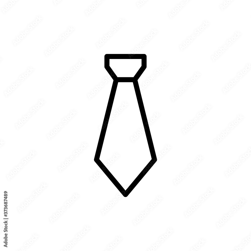 Poster tie clothes icon. simple line, outline vector elements of cabinet accessories icons for ui and ux, w