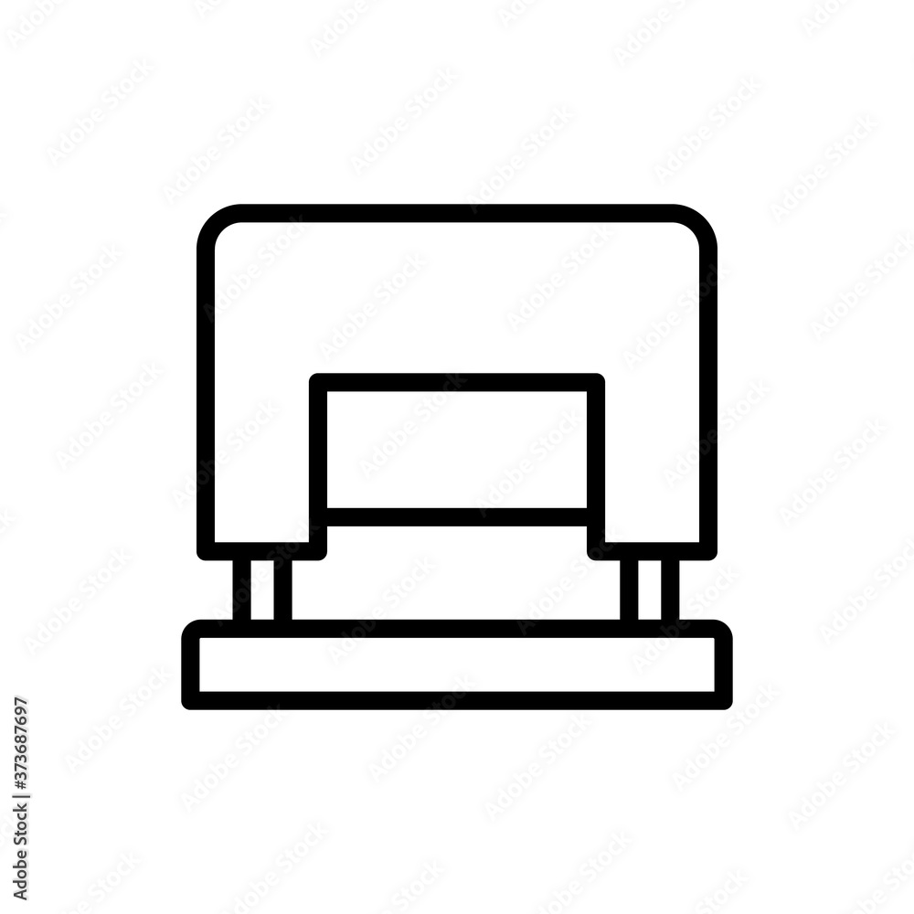 Poster puncher tool icon. simple line, outline vector elements of cabinet accessories icons for ui and ux, 