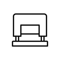 Puncher tool icon. Simple line, outline vector elements of cabinet accessories icons for ui and ux, website or mobile application