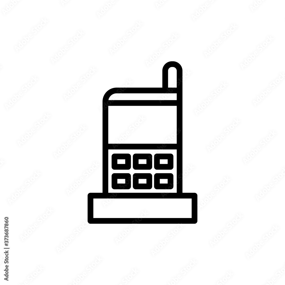 Poster phone technology icon. simple line, outline vector elements of cabinet accessories icons for ui and 