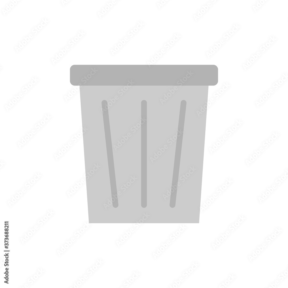 Poster trash can office elements icon. simple color vector elements of cabinet accessories icons for ui and