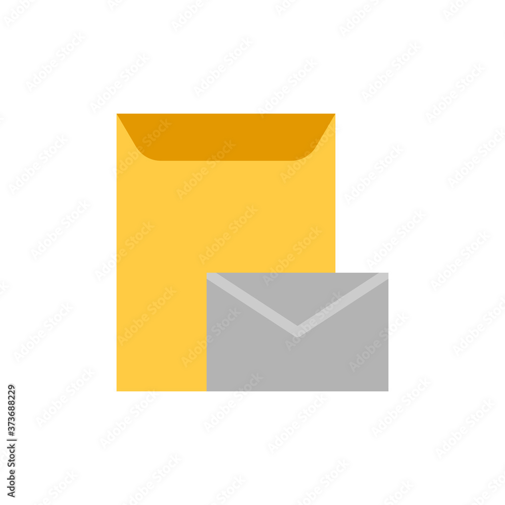 Poster mail letter icon. simple color vector elements of cabinet accessories icons for ui and ux, website o