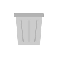 Trash can office elements icon. Simple color vector elements of cabinet accessories icons for ui and ux, website or mobile application