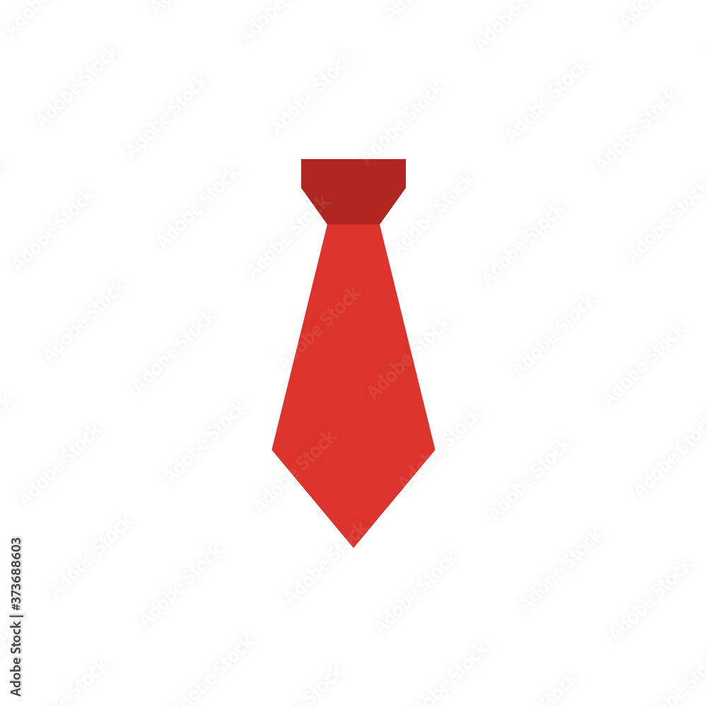 Aufkleber tie clothes icon. simple color vector elements of cabinet accessories icons for ui and ux, website o