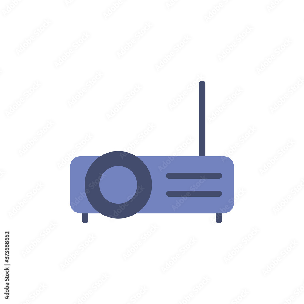Poster projector technology icon. simple color vector elements of cabinet accessories icons for ui and ux, 