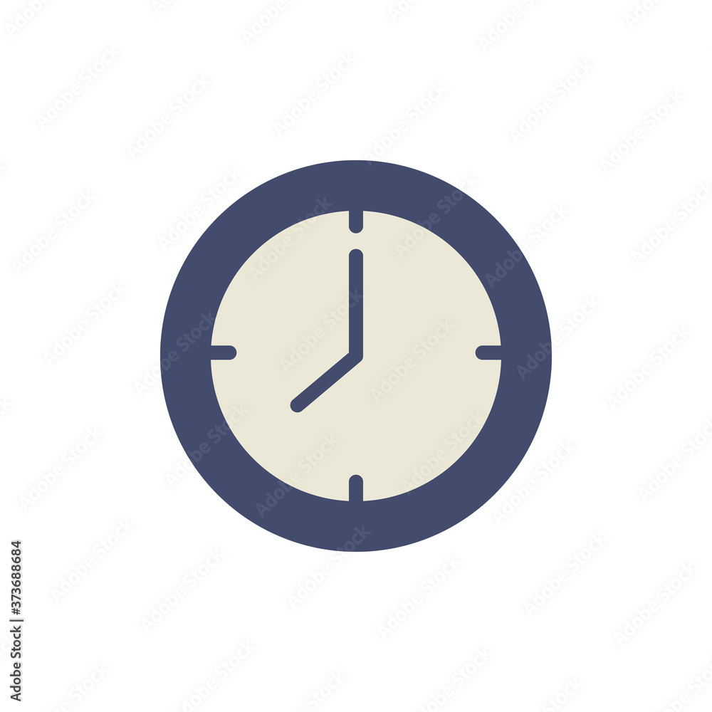 Poster clock time icon. simple color vector elements of cabinet accessories icons for ui and ux, website or
