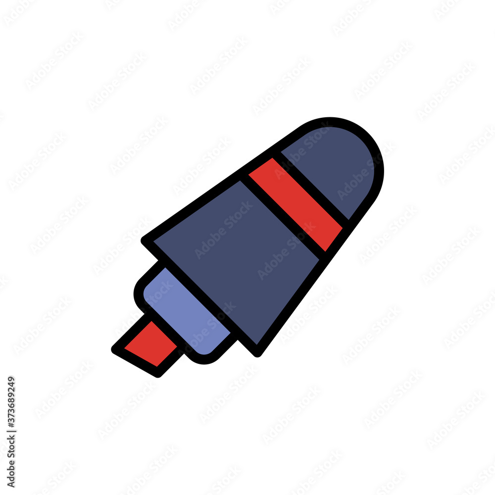 Poster marker tool icon. simple color with outline vector elements of cabinet accessories icons for ui and 