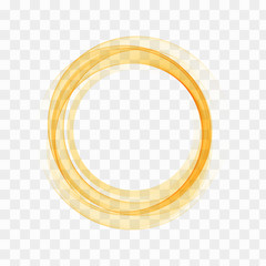 Circle shape. Orange Circle lines.Orange circles. Transparent circle. Abstract wave circles. Circle frame.