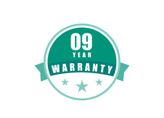 09 Year Warranty image vectors