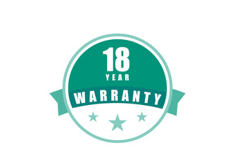 18 Year Warranty image vectors