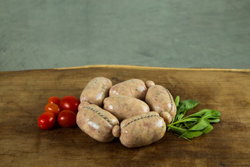 raw meat on a cutting board