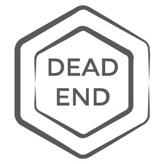 
Vector of dead end sign, traffic sign editable vector 