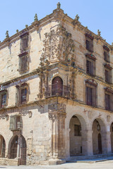Fototapeta na wymiar House-Palace of Marquis of Conquest or Marques de la Conquista, Trujillo, Spain