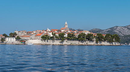 Fototapeta premium Korcula's walled old town