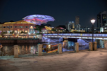 Clarke Quay, Singapore at Night