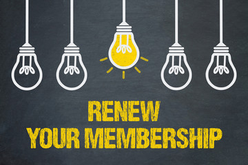 Renew your Membership - obrazy, fototapety, plakaty
