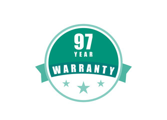 97 Year Warranty image vectors