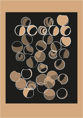 A quiet background with different circles
