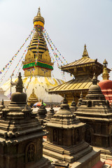 Kathmandu The Swayambhunath Temple also called the monkey