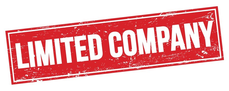 LIMITED COMPANY text on red grungy rectangle stamp.