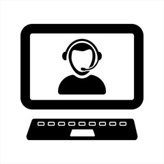 Customer support icon. Call center icon