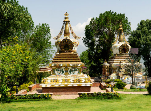 Nepal Kathmandu the Kopan monastery, views and details
