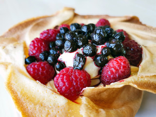 delicious fruit dessert ready to eat