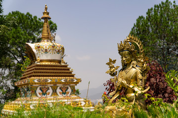 Nepal Kathmandu the Kopan monastery, views and details