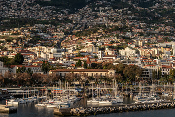 Fototapeta na wymiar Stadtlandschaft Funchal Madeira