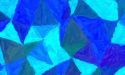 Blue impressionist impasto background, digitally created.