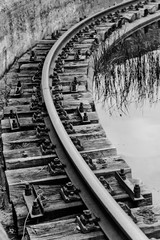 Obraz premium old railway tracks