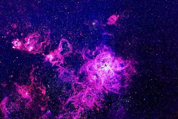 Blue galaxy with stars. Elements of this image were furnished by NASA.