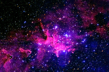 Blue galaxy with stars. Elements of this image were furnished by NASA.