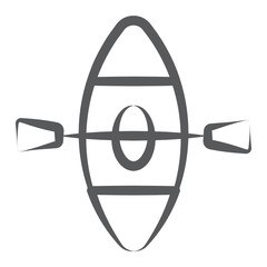 
Sailing boat icon style, watercraft in  vector 
