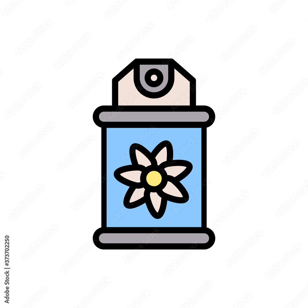 Poster air freshener icon. simple color with outline vector elements of laundry icons for ui and ux, websit