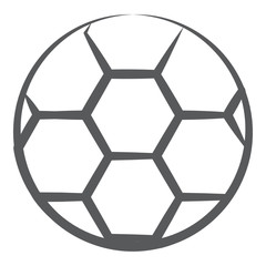 
Checkered football, sports equipment in modern editable style icon 
