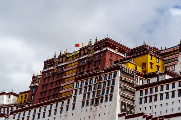 Lhasa ex Tibet now China, Chengguan District The Potala Palace, the main residence of the Dalai...