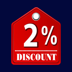 Sale discount icons. Special offer price signs | 2 percent Discount Icon symbols | Vector, SVG,EPS,PSD,AI,PNG, File.
