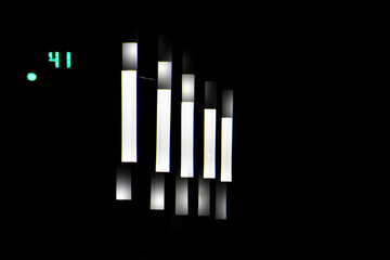 atractivo fondo de pantalla con luces en fila