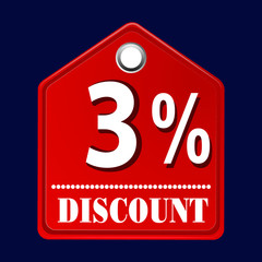 Sale discount icons. Special offer price signs | 3 percent Discount Icon symbols | Vector, SVG,EPS,PSD,AI,PNG, File.
