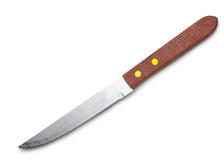 Cooking knives on a white background,with clipping path