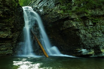 
beautiful waterfall in the rock