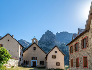 refuge du sanctuaire de la madone de Fenestre dans les Alpes