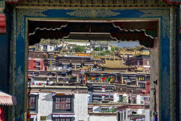 Lhasa ex Tibet now China, Tashilhunpo monastery.