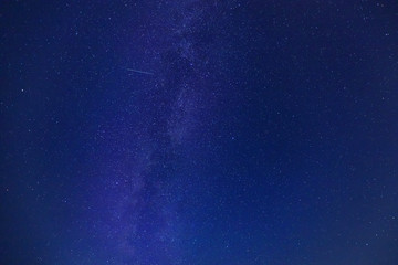 Fototapeta premium Milky way starry sky with stars over Siberia in Russia
