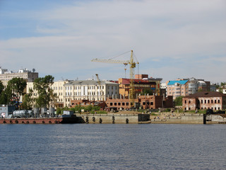 view of the city from the river